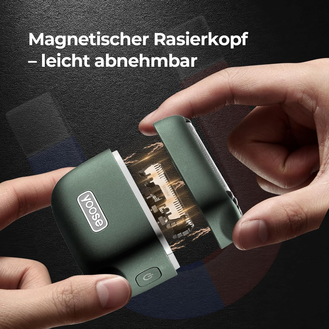 Yoose MINI 5 Rasierer Herren Elektrisch, Elektro Bart Trimmer Elektrorasierer Gesichtsrasierer Männe