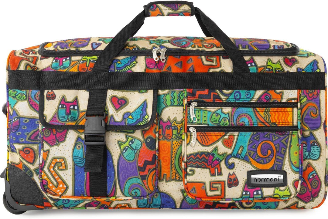 normani Stabile Reisetasche Trolley Big Size XL 80-150 Liter mit 2 Rollen –Robust und wasserabweisen