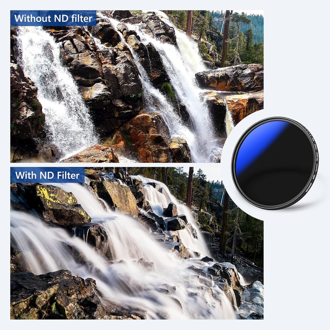 NEEWER ND2-ND400 Variabler ND-Filter 77mm (1-9 Stopps) mit mehrschichtiger Beschichtung, wasserdicht