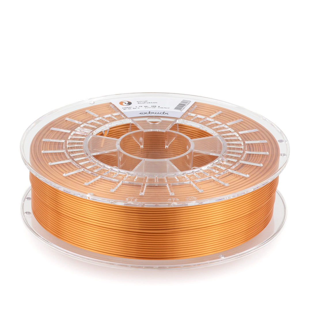 extrudr® BioFusion ø1.75mm (800gr) 'STEAMPUNK COPPER/KUPFER' - 3D Drucker Filament - Made in Austria