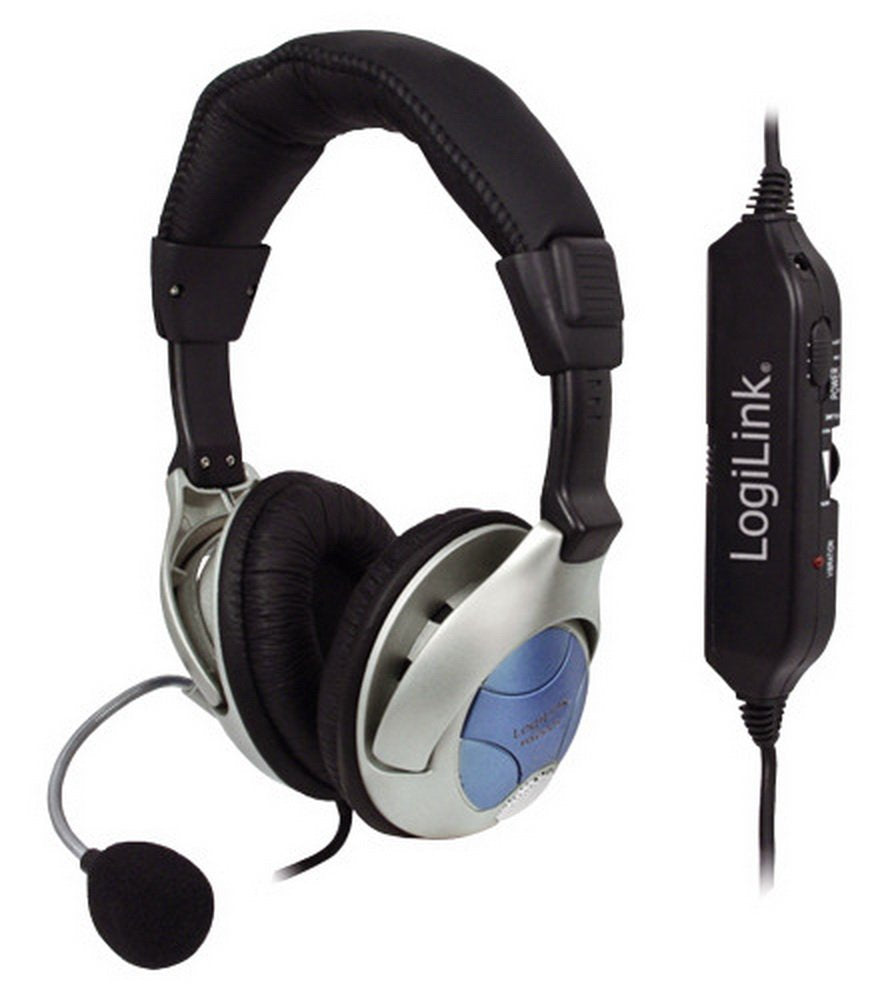 LogiLink Stereo Headset mit Bassvibration
