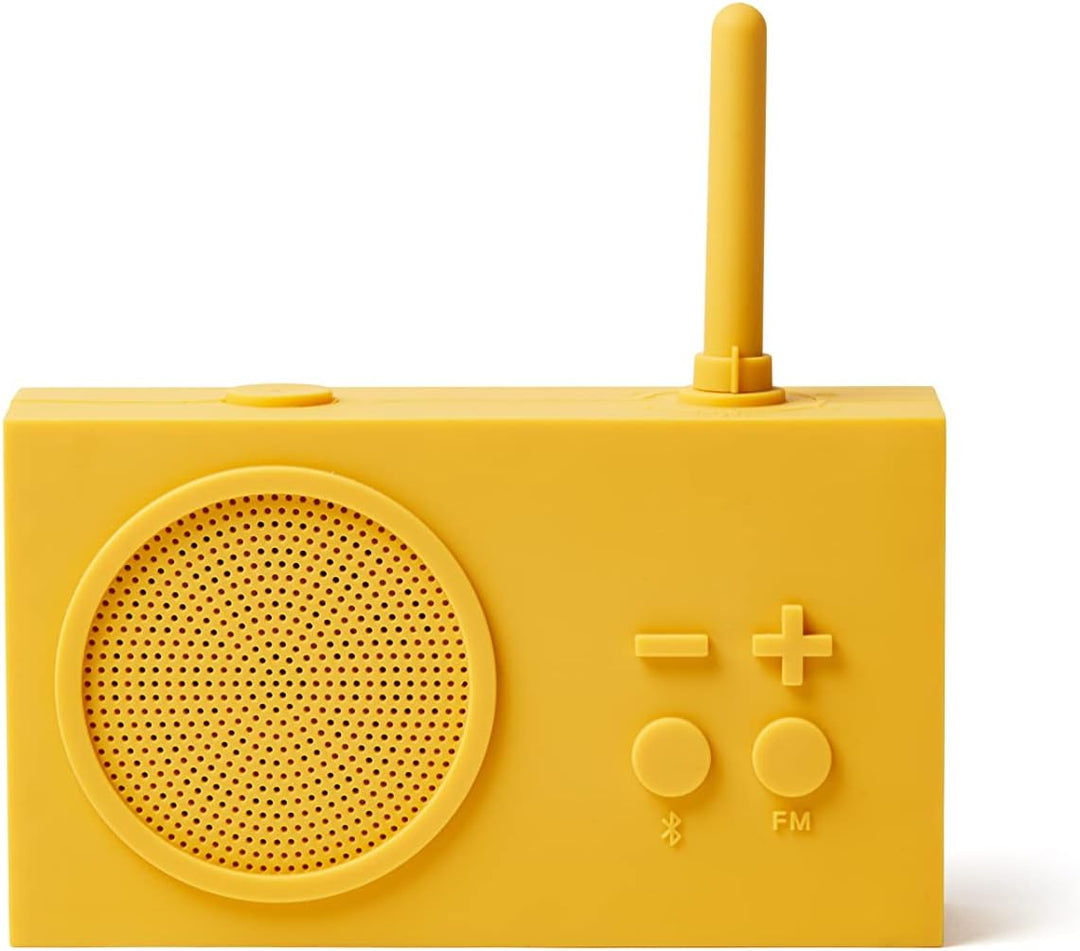 Lexon TYKHO 3 Tragbarer Bluetooth Lautsprecher mit FM Radio, Wasserdicht und Wiederaufladbarer Akku