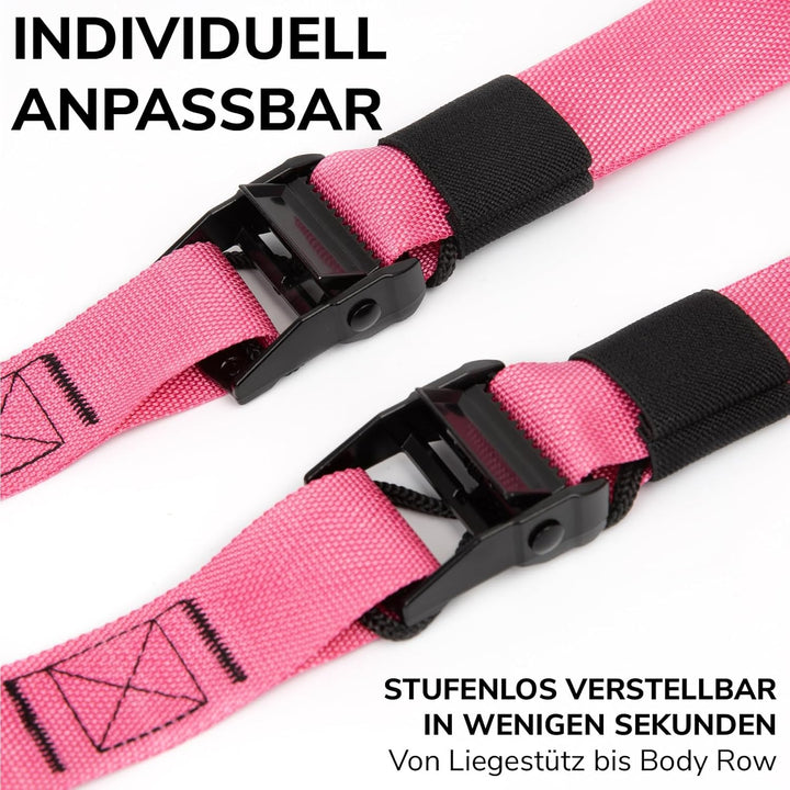 Schlingentrainer Set mit Türanker - Profi Suspension Trainer für Ganzkörpertraining - Sling Trainer