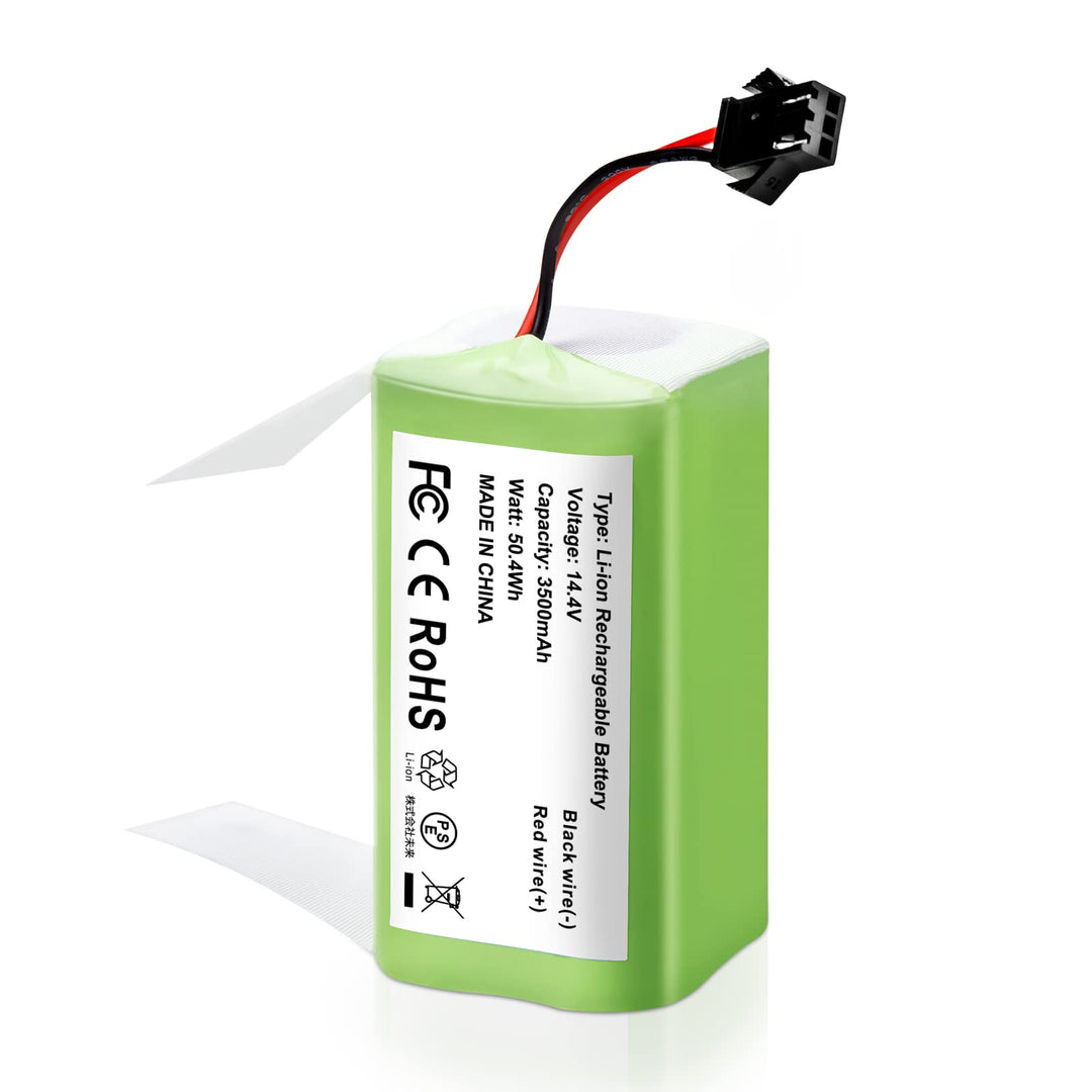 14,4V 3500mAh Li-Ion Ersatzakku Ersatzteile Kompatibel für Conga Excellence 990,950,1090 und Eufy Ro