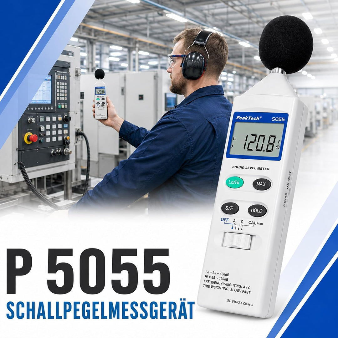 PeakTech Digital-Schallpegelmesser, 3 1/2-stellig