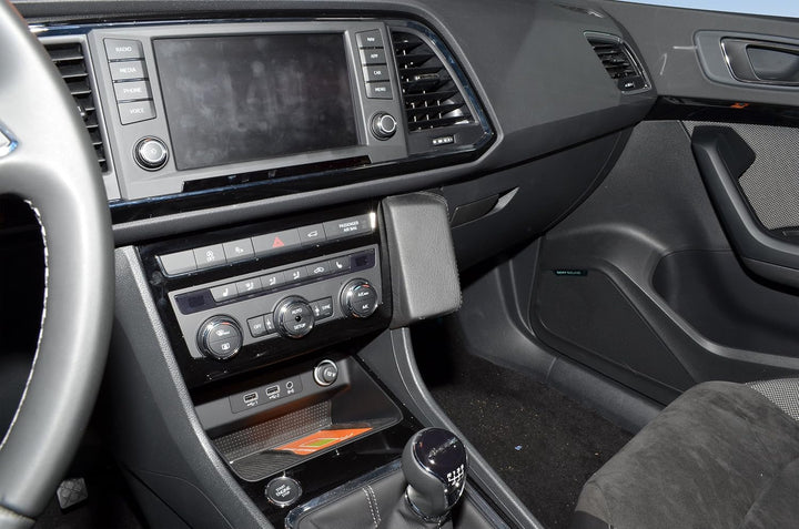 KUDA 2415 Halterung Kunstleder schwarz für Seat Ateca ab 2016, 2415