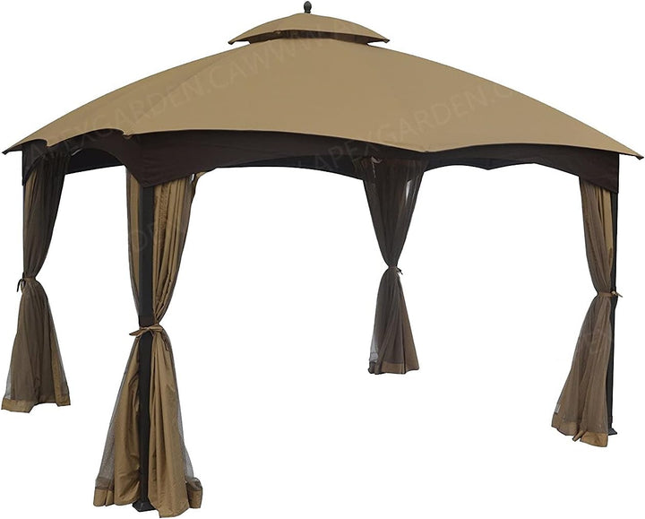 APEX GARDEN Ersatz-Baldachin für Lowe's Allen Roth 10X12 Pavillon #GF-12S004B-1 beige, beige