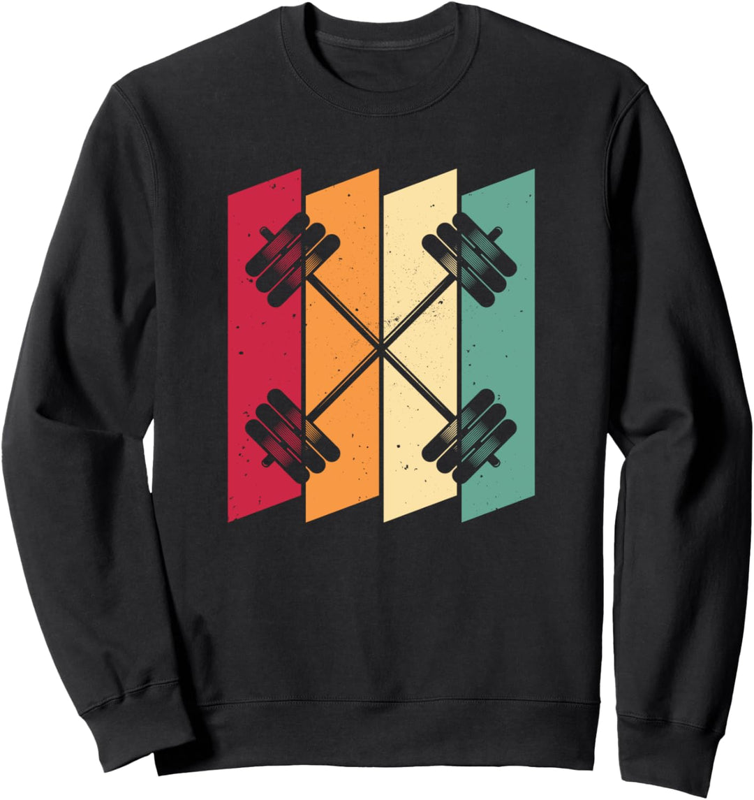 Retro Kraftdreikampf Powerlifting - Vintage Powerlifter Sweatshirt