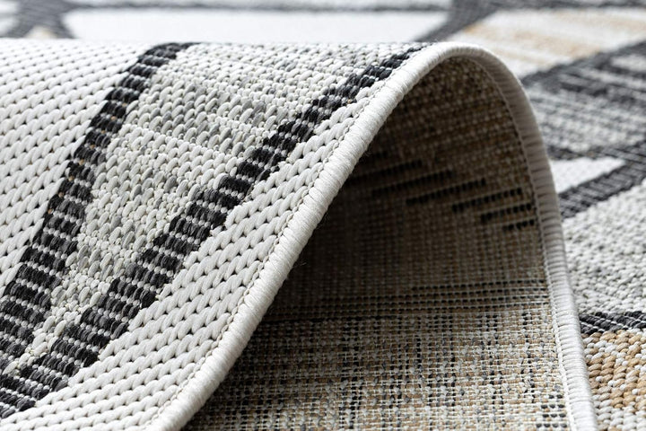 rugsx Teppich SISAL Cooper Mosaik Innen &amp; Aussen Hochwertiges Flachgewebe Schlafzimmer/Terrasse/Balk