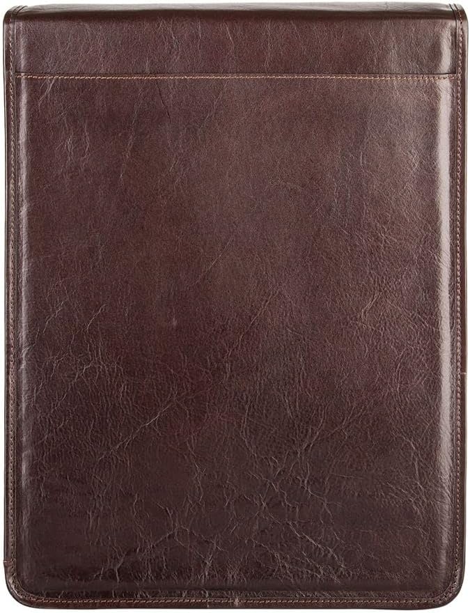Maxwell-Scott Hochwertiges Herren Leder Hemdenetui Sepino in Dunkelbraun, Dunkelbraun
