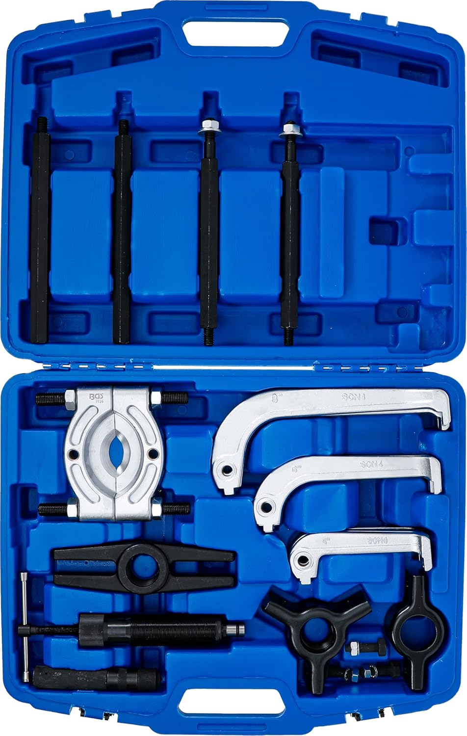 BGS 7729 | Hydraulischer Abzieher-Satz | 25-tlg. | 10 t | 2-armig, 3-armig | inkl. 2 Verlängerungen