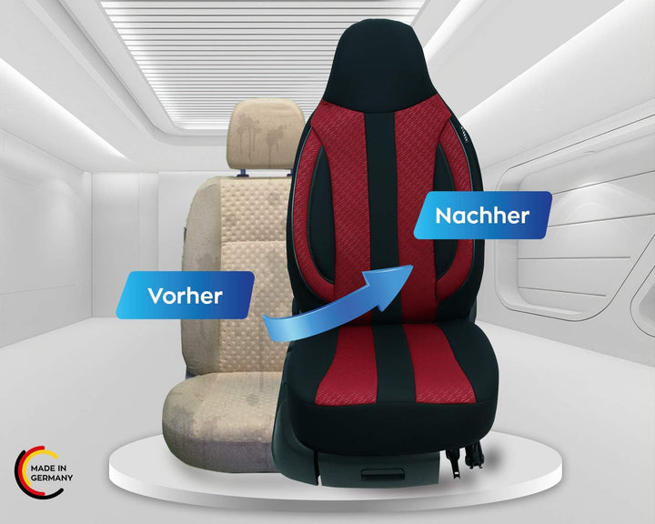 BREMER SITZBEZÜGE Mass Piloten Auto Schonbezüge kompatibel mit Seat MII Fahrer &amp; Beifahrer ab 2011-2