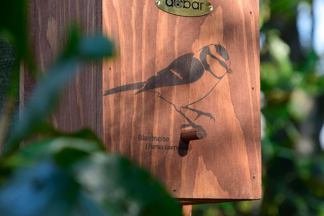 dobar® green label 22363FSCe Nistkasten "Blaumeise" - Meisenkasten aus Holz - Nisthilfe für Wildvöge
