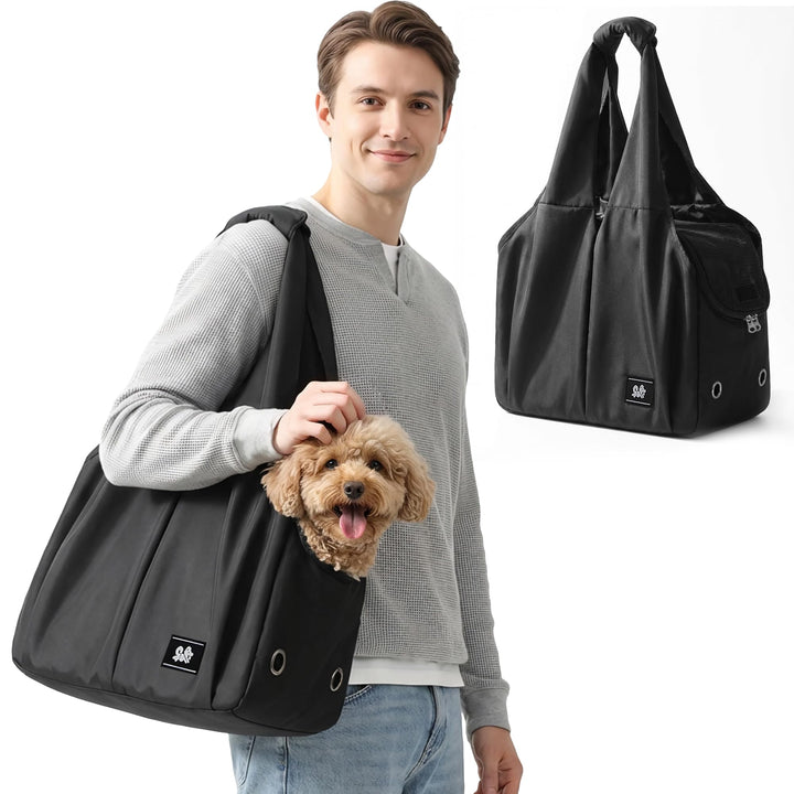 ALLSOPETS Hundetasche für Kleine Hunde, Leichte Atmungsaktive Haustiertasche, Bequeme Katzentragetas