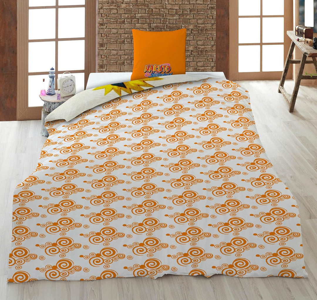 AYMAX Naruto - Parure de lit 140X200 - '100% Coton'