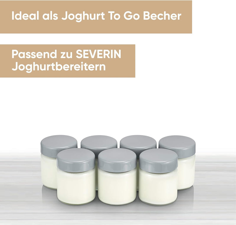 SEVERIN Joghurtbereiter, digitale Joghurtmaschine mit 5 Automatik-Programmen für selbstgemachten Jog