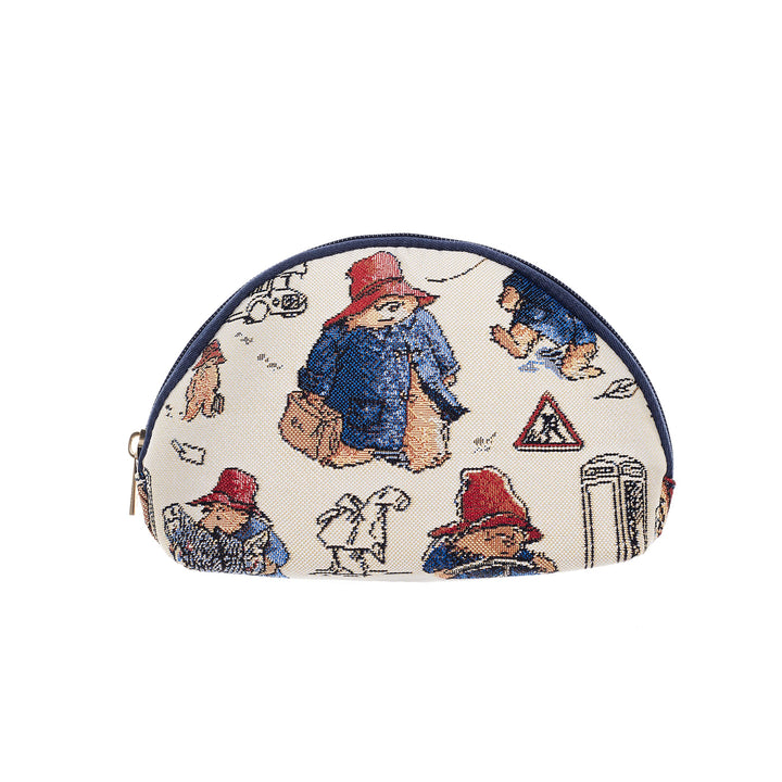 Signare Paddington Bear Tapisserie-Kosmetiktasche, umweltfreundlicher gewebter Stoff, Hauptfach mit