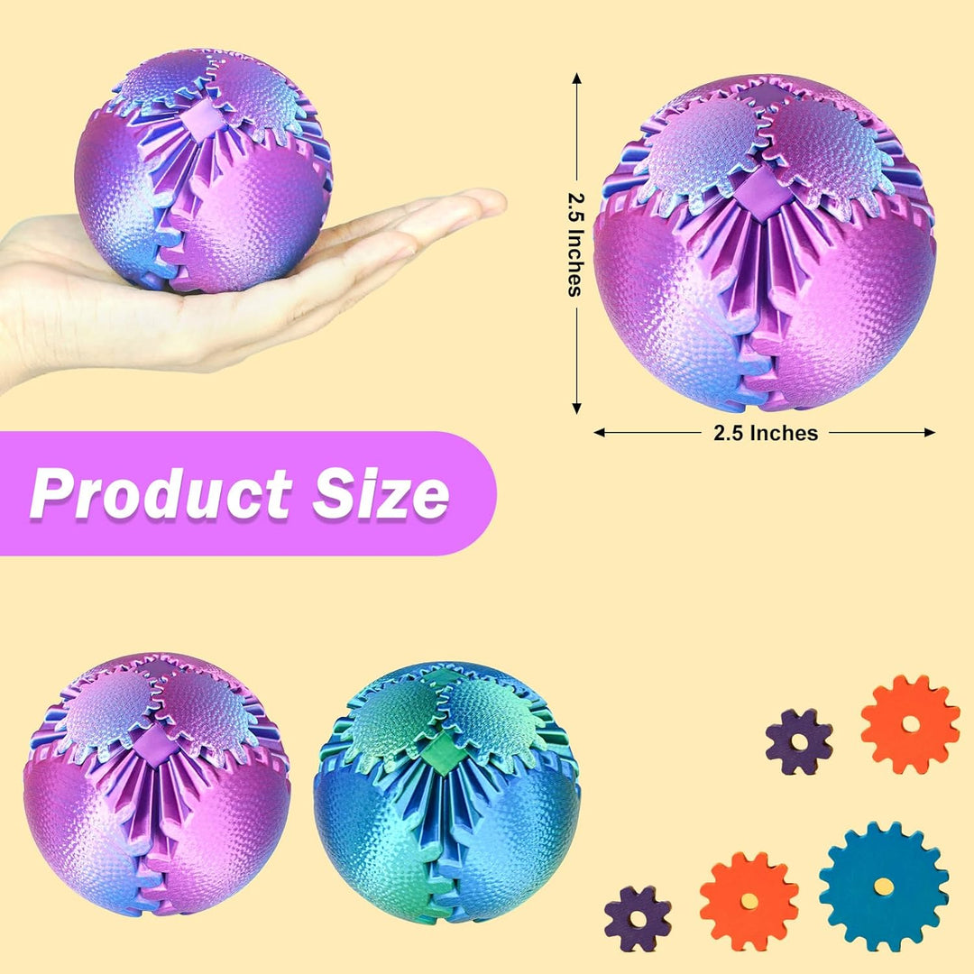 Gear Ball Fidget Spielzeug Steampunk Zahnrad Kugel Stressabbau Sensorisches Spielzeug autistische Ki