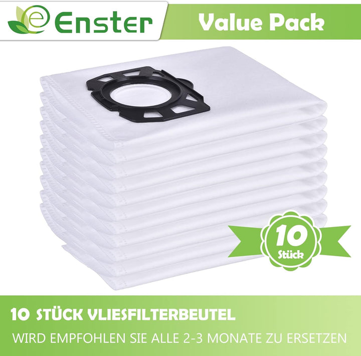 Staubsaugerbeutel für Kärcher 2.863-006.0 WD4 WD5 WD6 MV4 MV5 MV6 Staubbeutel 10 Stück Vliesfilterbe