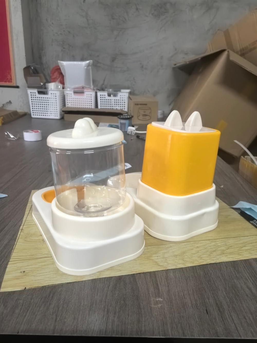 Hundefutter und Wasserspender, Futter und Wasserspender für Haustiere,Futterspender und Bewässerung,