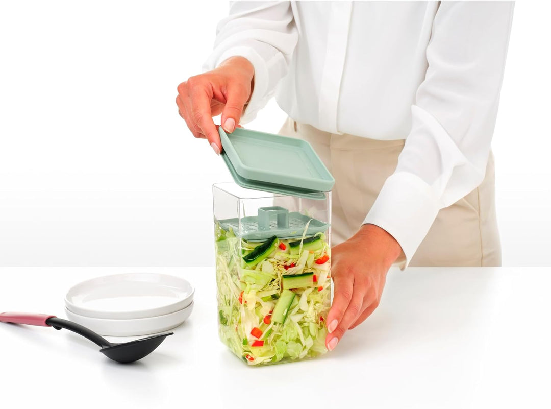Brabantia TASTY+ Einmachbehälter aus Kunststoff | 1,6 l Einlegebehälter mit Silikon-Verschlusssiegel