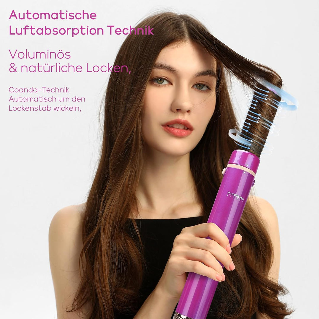 5 IN 1 MaxAIR Styler, PARWIN PRO BEAUTY Haartrockner Warmluftbürste Set, Rundbürstenföhn, Lockenstab