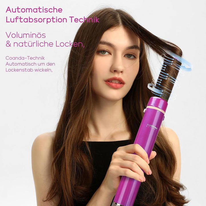 5 IN 1 MaxAIR Styler, PARWIN PRO BEAUTY Haartrockner Warmluftbürste Set, Rundbürstenföhn, Lockenstab