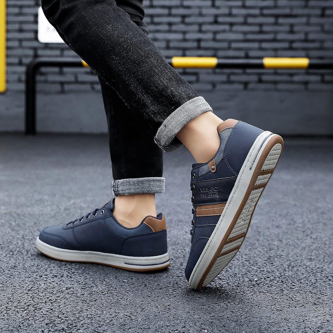 ARRIGO BELLO Freizeitschuhe Herren Sneaker PU Leder Walkingschuhe Atmungsaktive Athletic Formal Clas