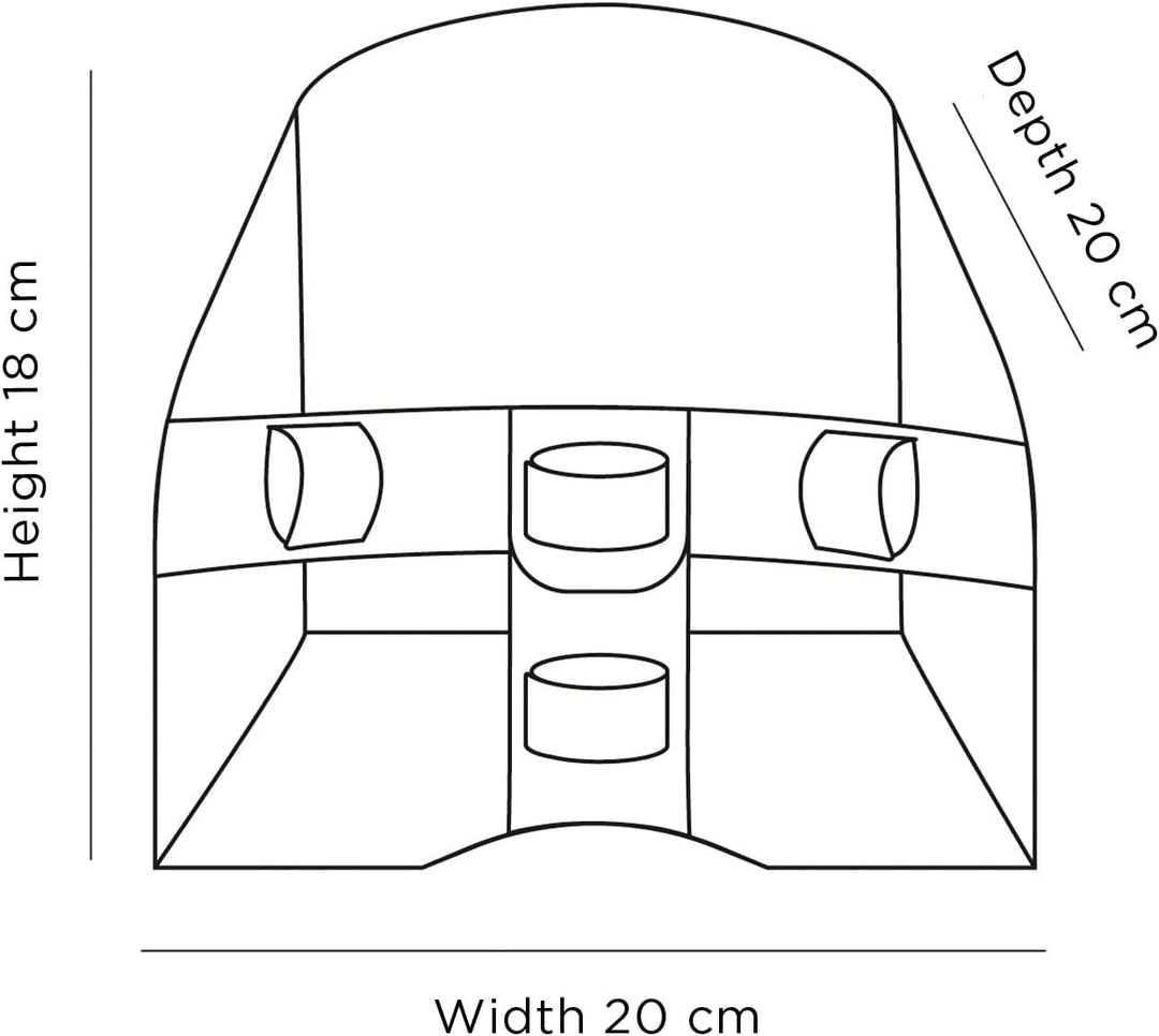 Götz 3401927 Blümchen Roller- und Fahrradsitz - Puppenzubehör für alle Puppen von 27 cm bis 50 cm eg