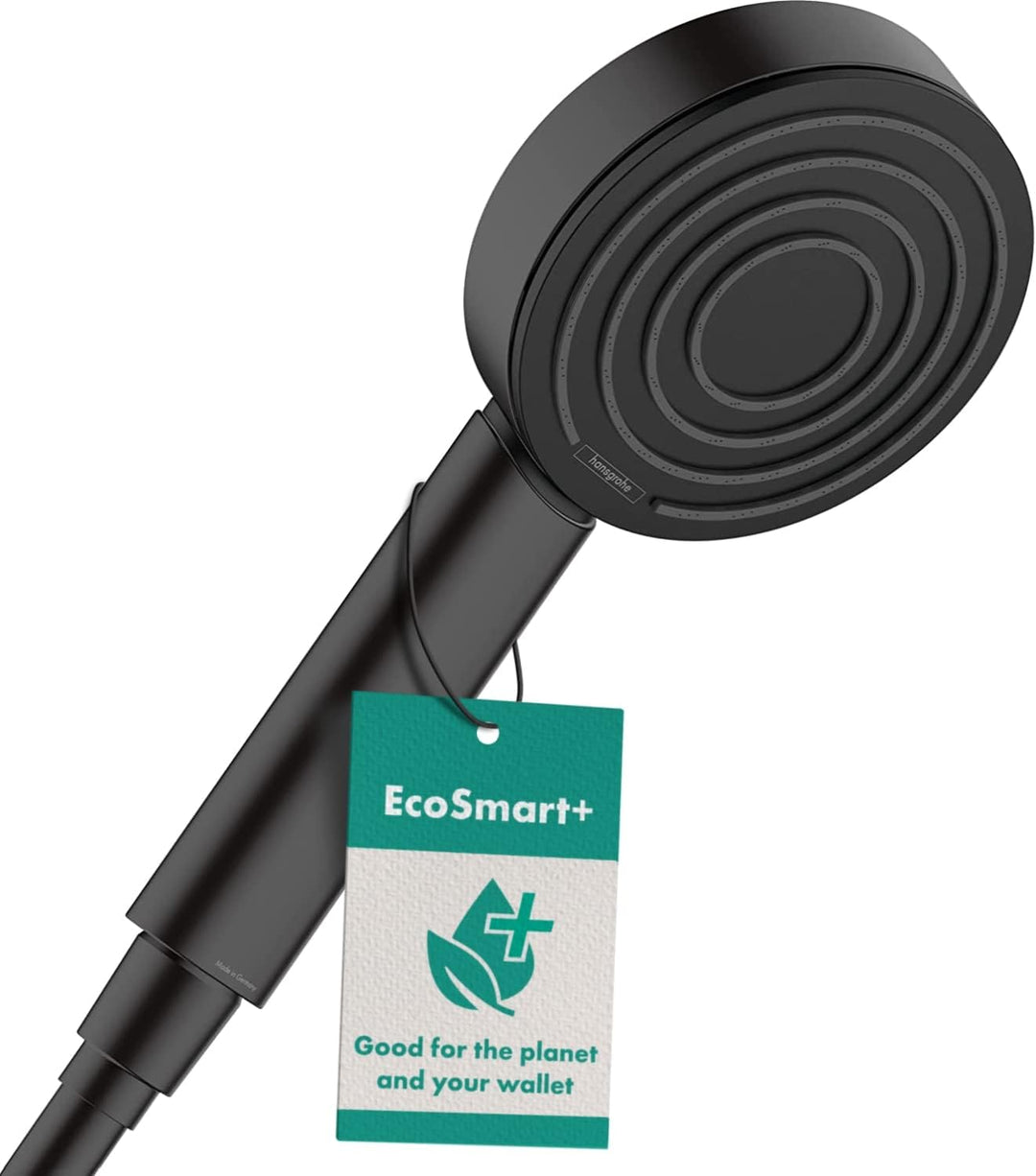 hansgrohe Duschkopf Pulsify S, Duschbrause wassersparend, 1 Strahlart, Antikalk-Funktion, Mattschwar