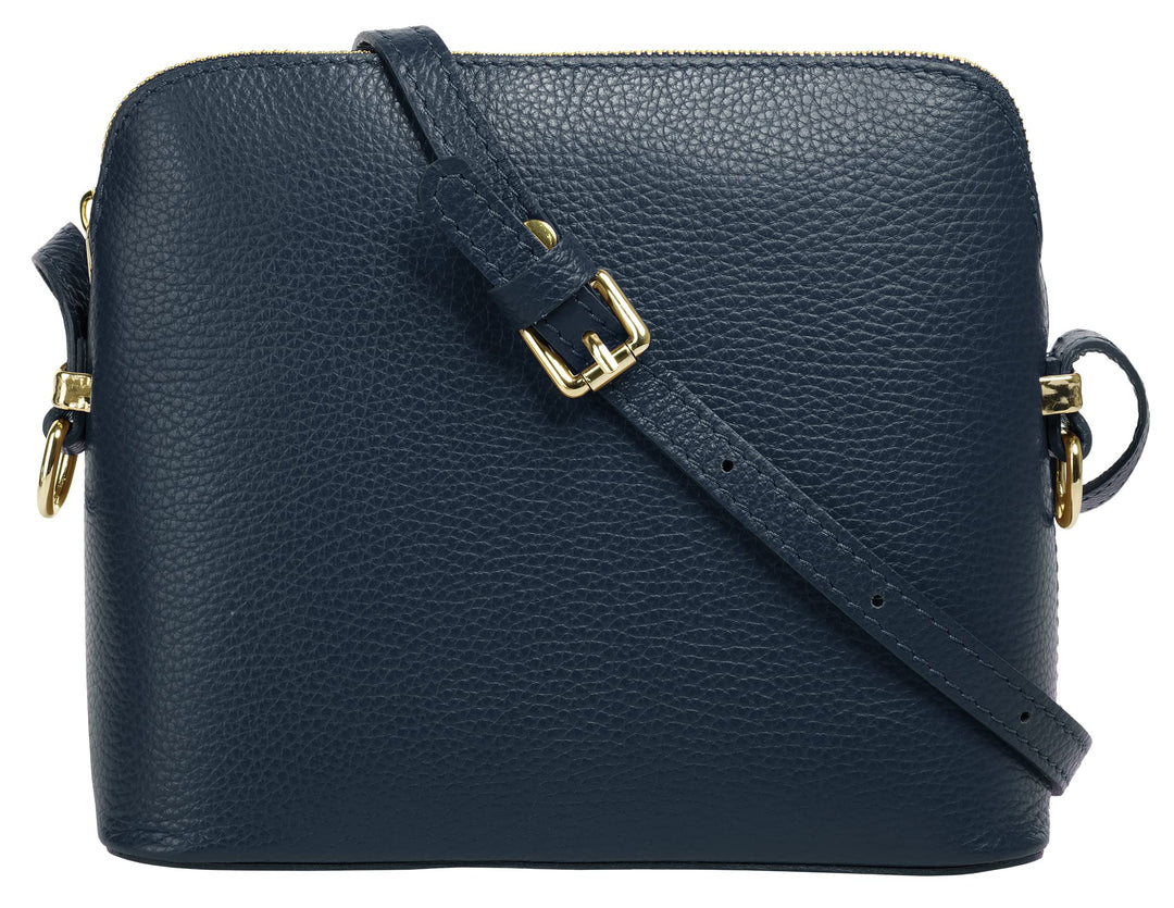 Cluty Umhängetasche Echt Leder Damen | Made in Italy, Smartphonefach, Handtasche aus Leder, Crossbod
