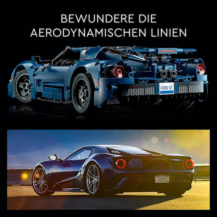 LEGO Technic Ford GT 2022 Auto-Modellbausatz für Erwachsene im Massstab 1:12 mit authentischen Detai