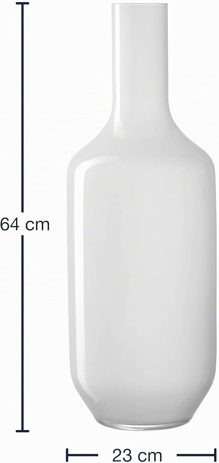 LEONARDO HOME Vase MILANO 041580, Glas, Weiss Weiss 64 cm, Weiss 64 cm