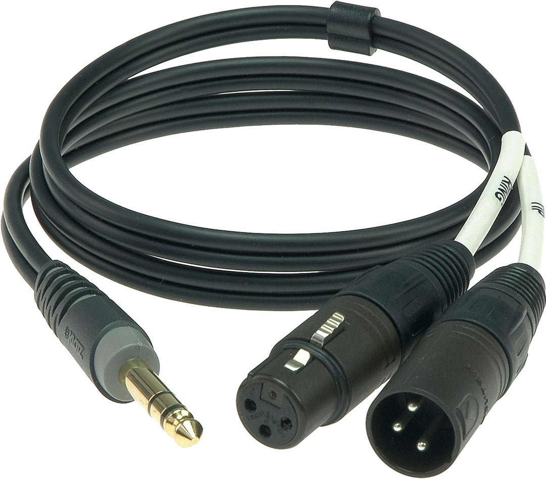 Klotz Insert-Kabel XLR m/f-6,3 Ste.Kl. 2 m, AY1X-0200, Neutrik - Einführkabel