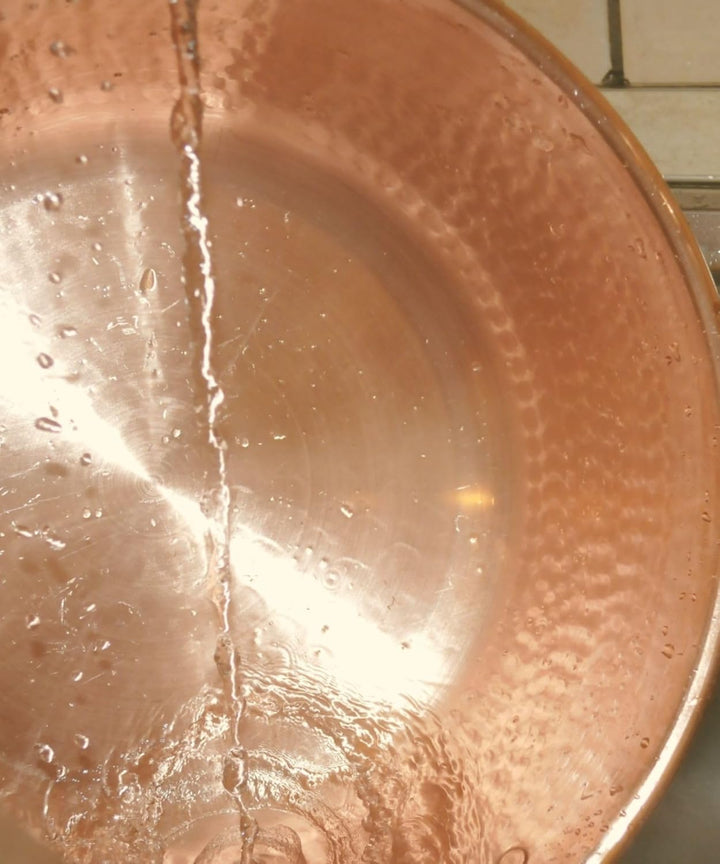 Marmeladentopf - Kupfertopf für hausgemachte Marmelade - Topf mit 2 Griffen - 36 cm - handgefertigt