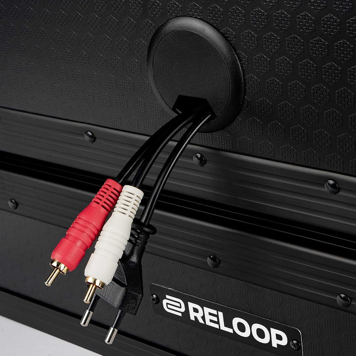 Reloop Premium Turntable Case - Plattenspieler Case mit Butterfly-Verschlüsse, robuste Konstruktion,