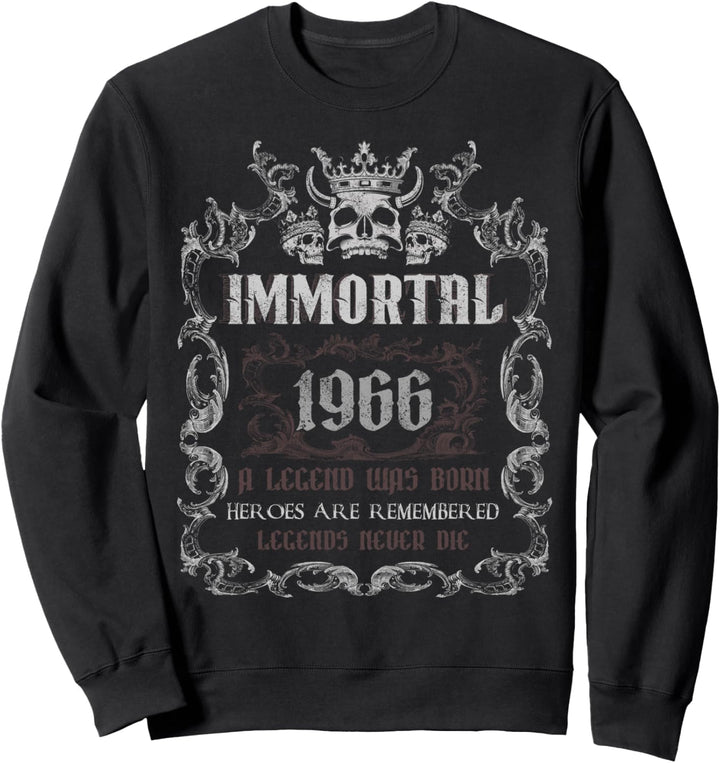 Geschenk zum 56. Geburtstag, unsterblich, 1966, 56 Jahre alte Party Sweatshirt