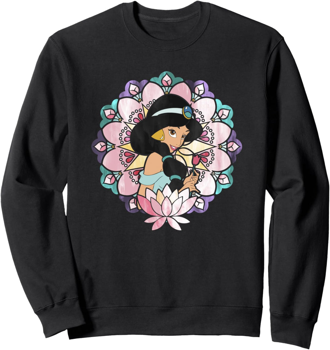 Disney Aladdin Jasmine Stained Glass Lotus Sweatshirt