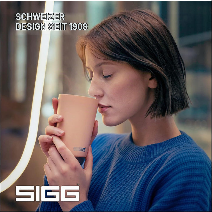SIGG - Kaffeebecher Neso Pure Ceram - Mit Tritan-Deckel - Spülmaschinenfest - Federleicht - BPA-frei