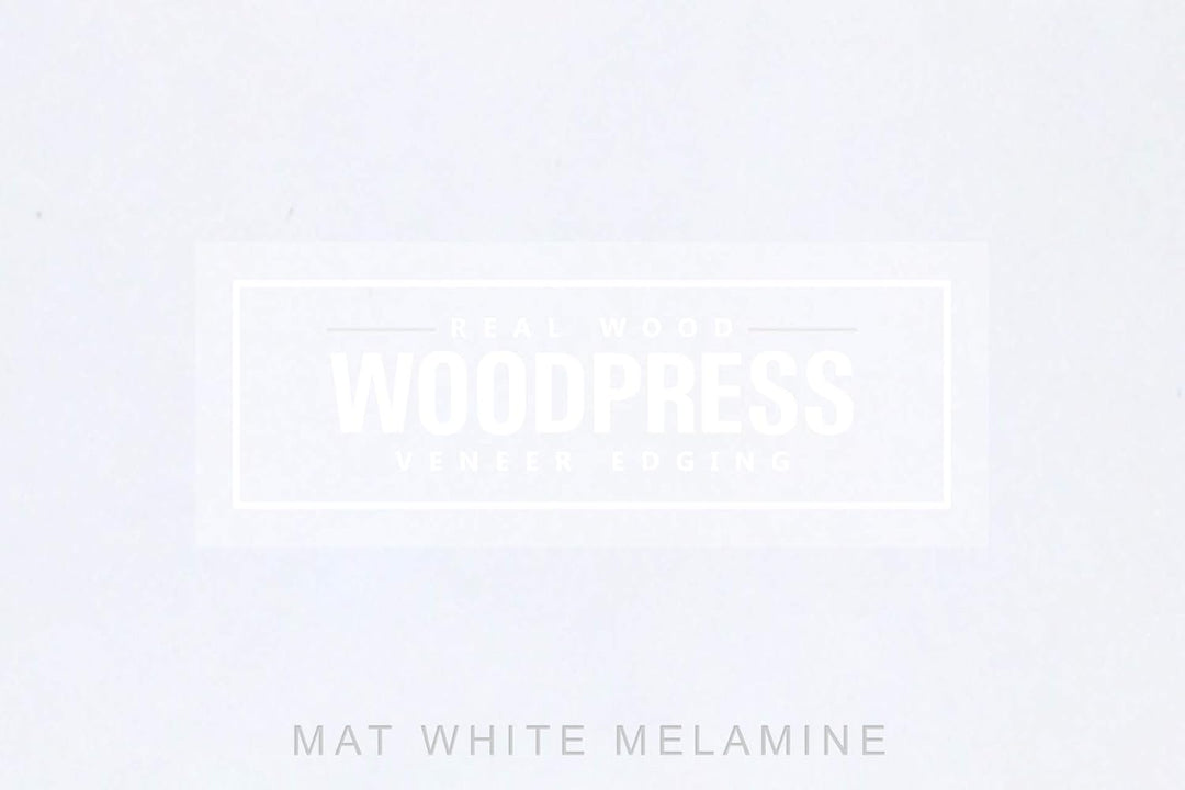 WoodPress® 22mm Mattweisse Melamin Kantenumleimer mit Schmelzkleber – 50m Industrielle Rolle – Einfa