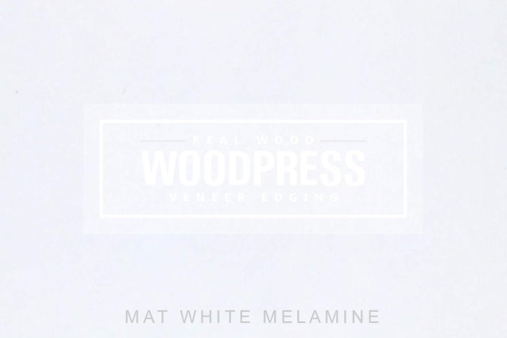 WoodPress® 22mm Mattweisse Melamin Kantenumleimer mit Schmelzkleber – 50m Industrielle Rolle – Einfa