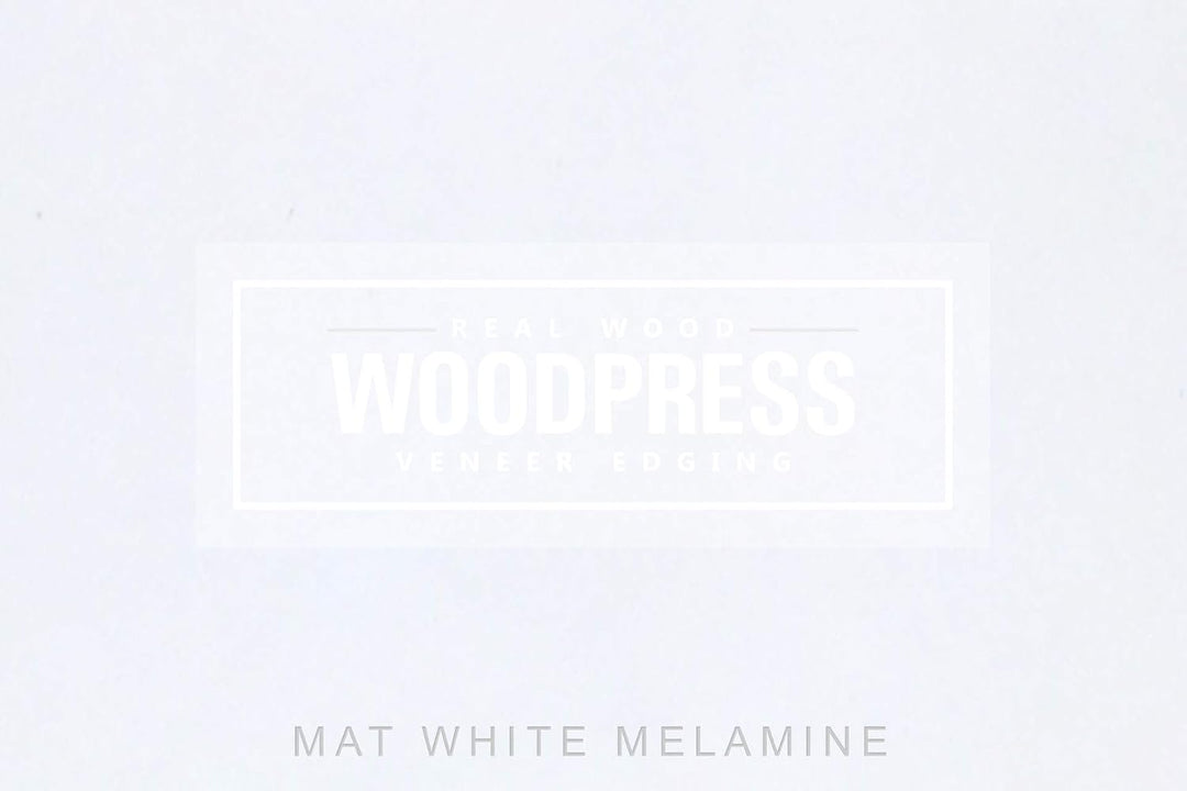 WoodPress® 30mm Mattweisse Melamin Kantenumleimer mit Schmelzkleber – 50m Industrielle Rolle – Einfa