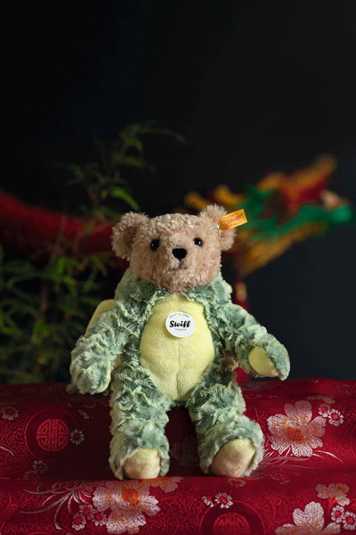 Steiff 113284 Hoodie-Teddybär Drache, Irish Green, 27cm