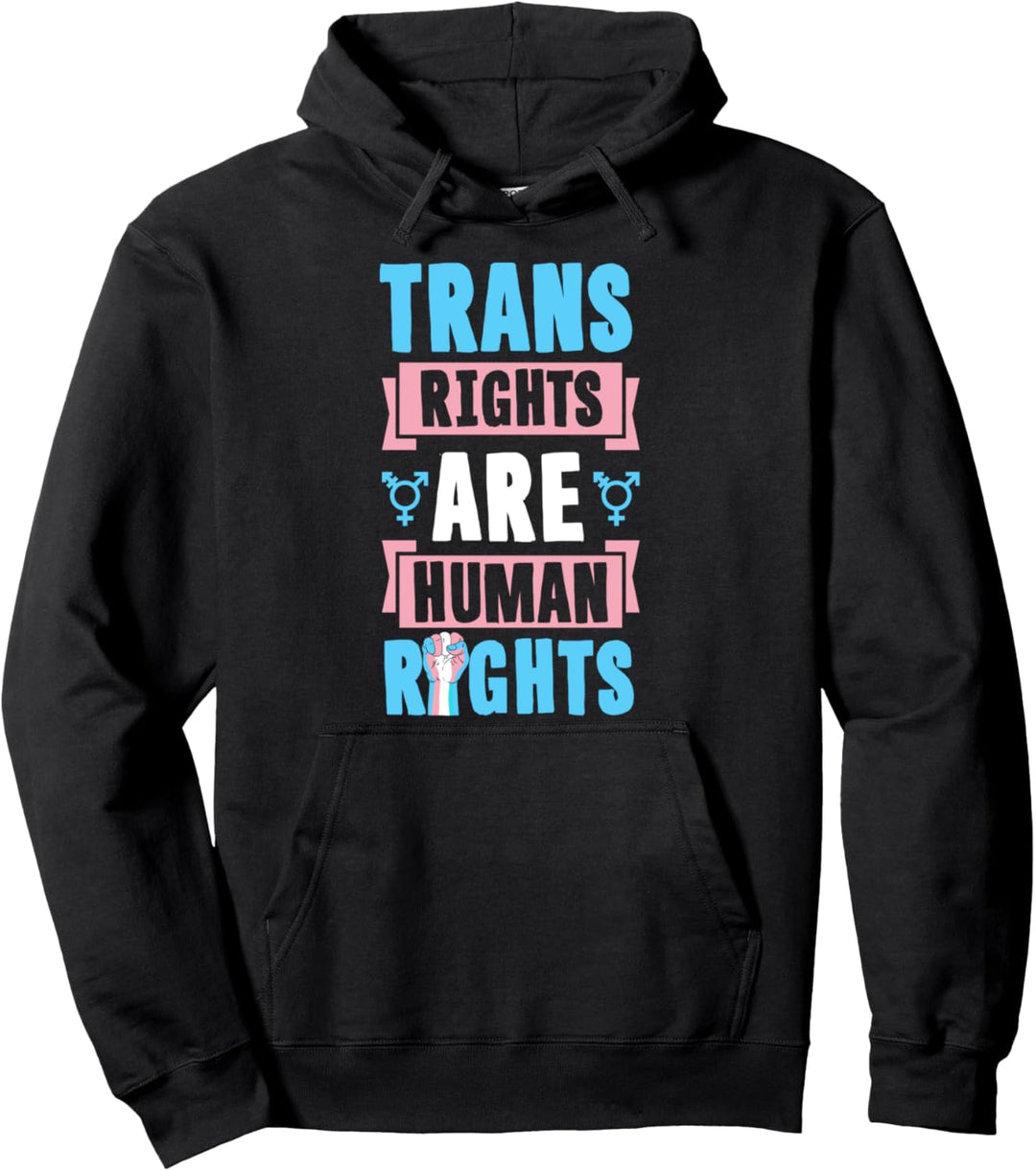 Transrechte sind Protest gegen Menschenrechte LGBTQ Ally Transgender Pullover Hoodie