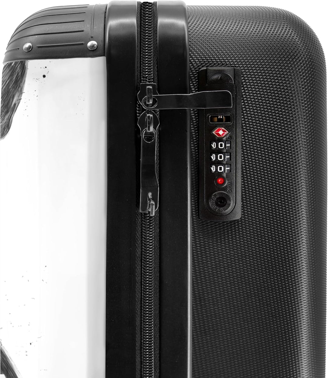 NoBoringSuitcases.com® Koffer Handgepäck Trolley Rollkoffer Kleine Reisekoffer mit 4 Rollen - Hund -