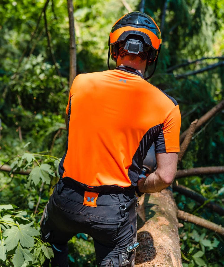 KOX Funktionsshirt Kurzarm Orange/Schwarz L Orange/Schwarz, L Orange/Schwarz