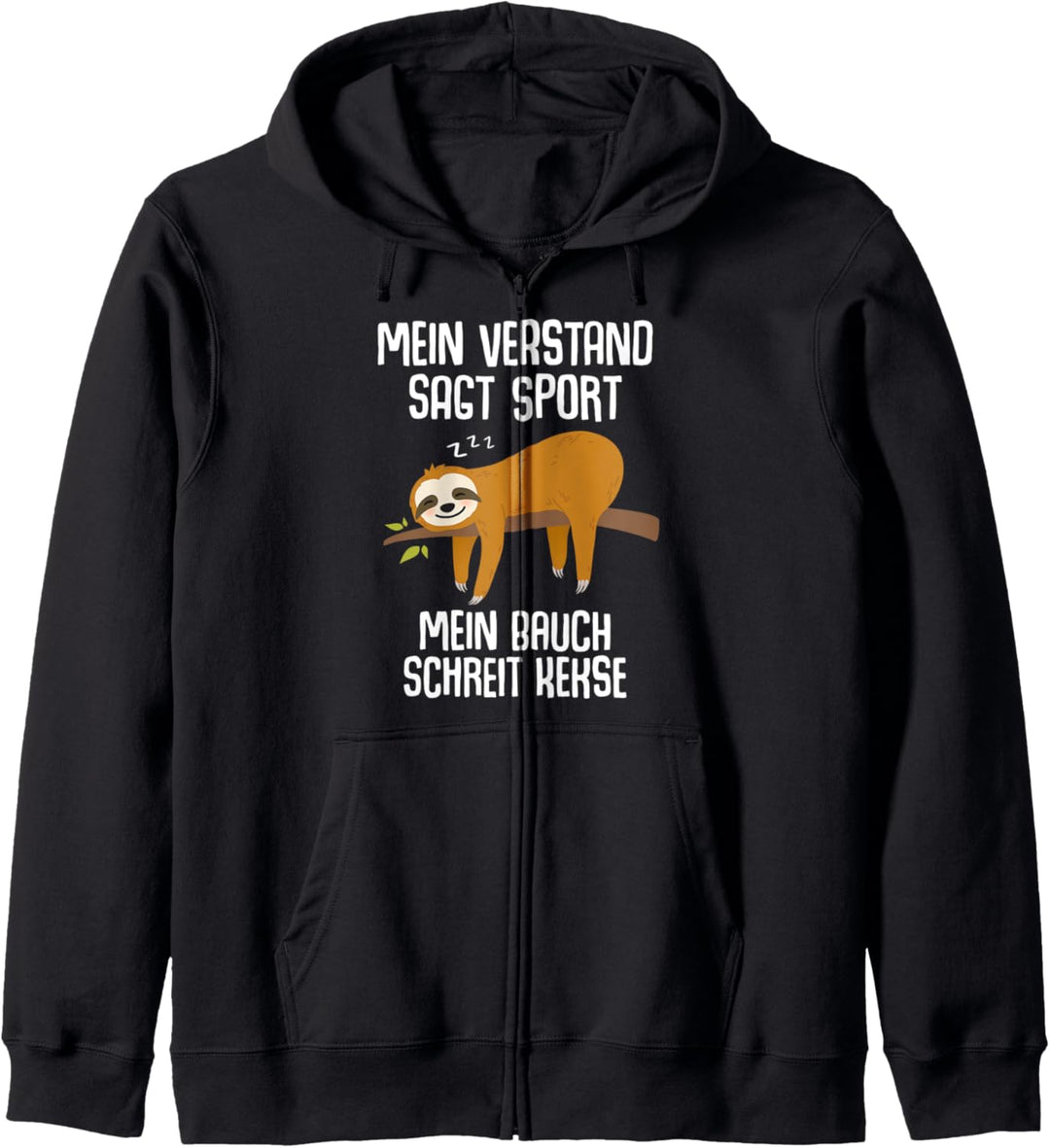 Lustiger Faultier Spruch Mitarbeiter Arbeitskollege Geschenk Kapuzenjacke