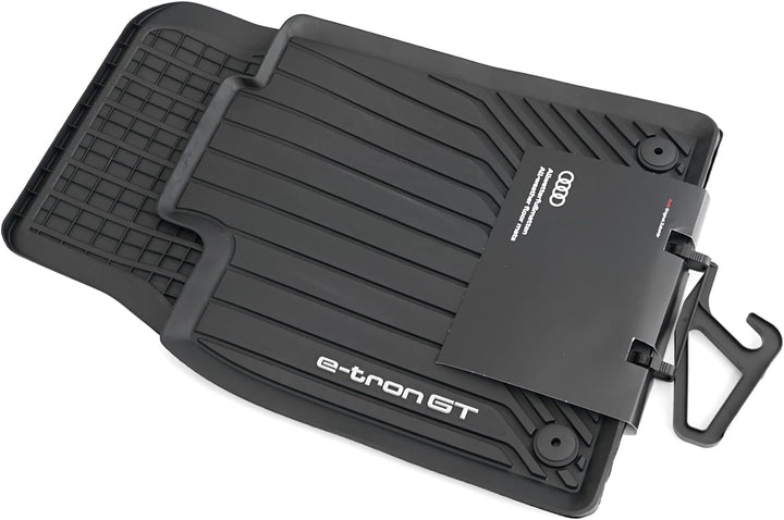 Audi 4J3061501041 Allwettermatten 2X Gummimatten vorn Gummi Fussmatten, mit e-tron GT Schriftzug Sch
