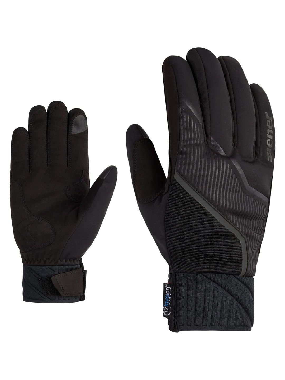 Ziener Herren Uzomi Langlauf/Nordic/Crosscountry-Handschuhe | extra warm, Touch, Soft-Shell 6 Schwar