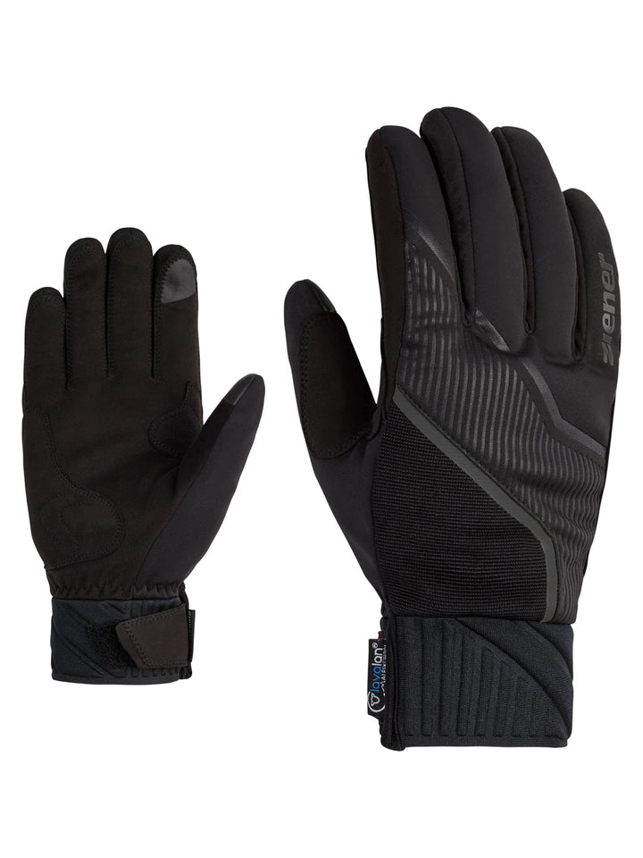 Ziener Herren Uzomi Langlauf/Nordic/Crosscountry-Handschuhe | extra warm, Touch, Soft-Shell 6 Schwar